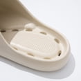 thumbnail image 3 of Xfvqtps Shower Shoes for Mens and Womens Couples Slide Hollow Sole Quick Drying Lightweight Non Slip Open Toe Solid Color Indoor Beach EVA Slipper Khaki, 3 of 9