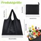 thumbnail image 2 of Matsuzay Bolsas de compras amigables con el medio ambiente, plegables, prácticas y reutilizables, de gran capacidad, 3 pack/lote Almacenamiento y organización del hogar, 2 of 6