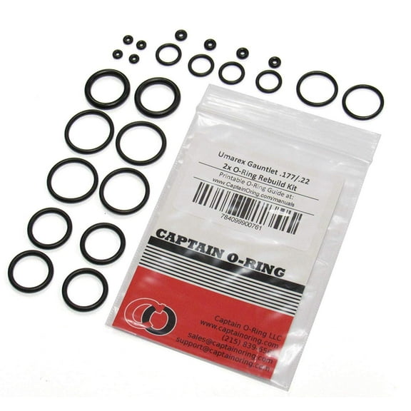 Umarex Gauntlet .177, .22, .25 Air Rifle Full 2X Captain O-Ring Rebuild Kit