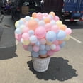 thumbnail image 4 of Globos redondos de látex para niños, decoración de fiesta de cumpleaños y aniversario, diseño de sitio de boda, Baby Shower, juguete, rosa y blanco, 4 of 4