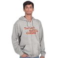 thumbnail image 5 of Too Lazy Ironic Halloween Costume Zip Up Hoodie Men's Women's Brisco Brands M, 5 of 6