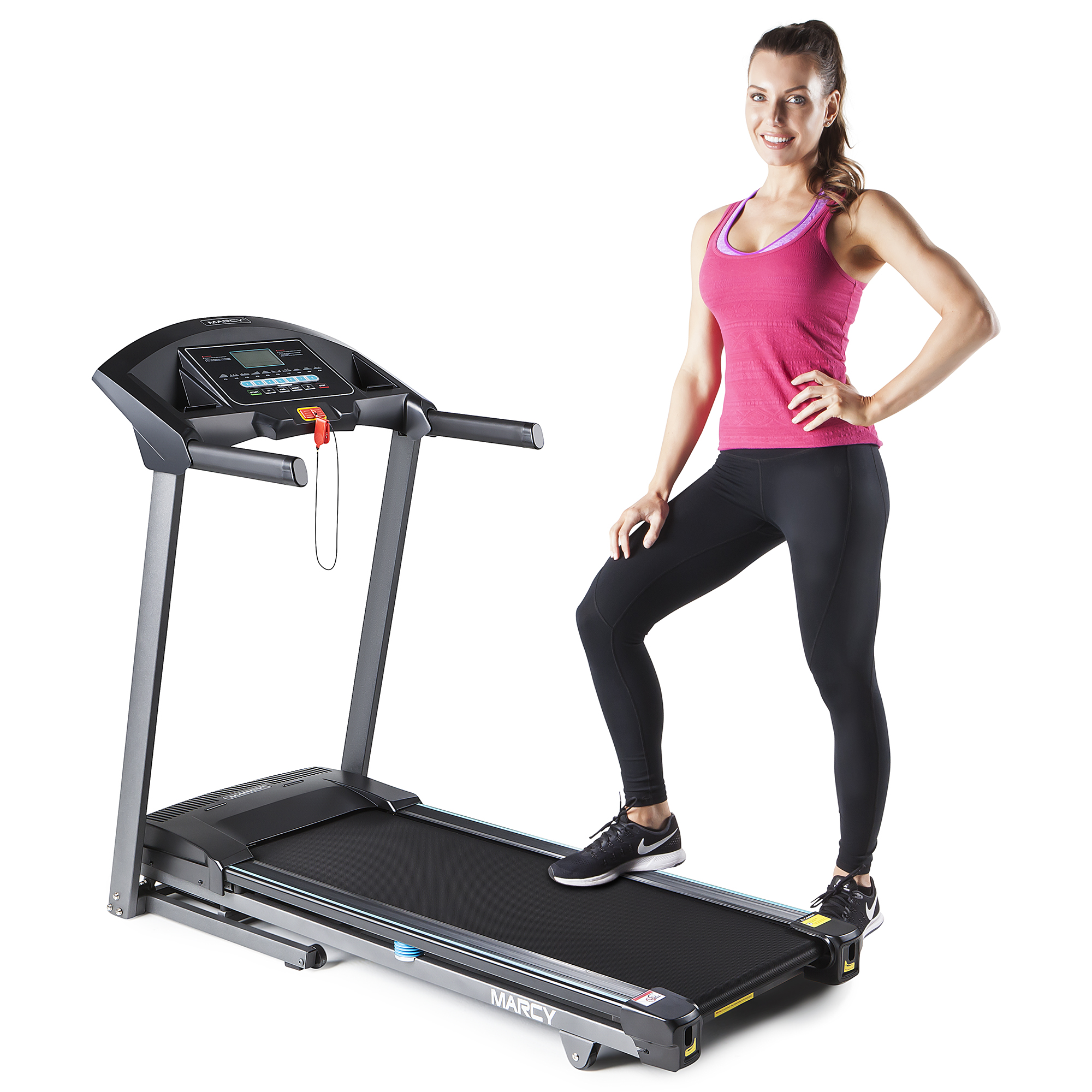 Marcy JX-650W Folding Motorized Treadmill with 10 Pre-set Training Routines