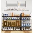 thumbnail image 3 of Riousery 5-Tiers Shoe Rack Shoe Storage Organizer for Entryway Closet, 35.5 Inch Length Stackable Shoe Shelf Hold up to 25-30 Pairs Shoes, 3 of 8
