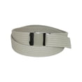 thumbnail image 1 of CTM® Ribbed Fabric Belt with Nickel Buckle, 1 of 2