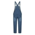 thumbnail image 5 of Men's Denim Bib Overall, Mens Relaxed Fit Overall Workwear with Adjustable Straps and Convenient Tool Pockets, 5 of 7