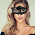 thumbnail image 5 of Unique Bargains 1 Pc Crystal Beaded Half Face Party Mask for Masquerade Party Black, 5 of 5