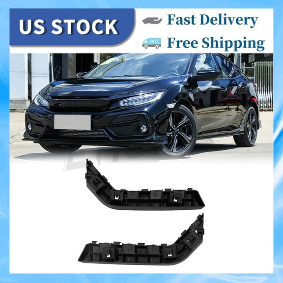 Pair of Front Bumper Brackets for 2016-2021 Honda Civic