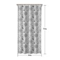 thumbnail image 5 of White Sun Moon Star Pattern Shower Curtain 36"x72" ,Bathroom Decorative Shower Curtains Set with 12 Hooks,Modern Waterproof Washable Shower Curtain, 5 of 6