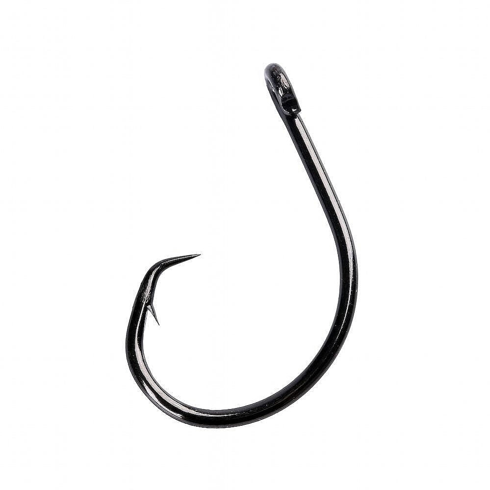 Mustad Demon Perfect Circle in Line 2X Strong 1X Long Hook (4 Pack), Black/Nickel, Size 16/0