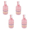 Home Plastic Vegetable Plant Flower Water Trigger Spray Bottle Pink 400ml 4pcs