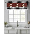 thumbnail image 4 of Valances for Windows Kitchen Chef Rod Pocket Cafe Window Treatments Valance Curtains for Kitchen Bathroom Laundry Basement Windows 60"x14", 4 of 9