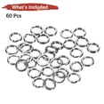 thumbnail image 4 of Anillos Divididos para Pesca Uxcell [60PCS] - Conector de Terminal de Acero Inoxidable 1# para Señuelo, 4 of 6