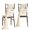 Wht-white & Beige, variant on Chair Sashes Pk-blush & White Wedding Party Decor