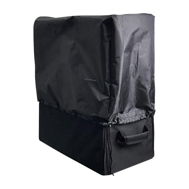 Estuche para guardar bicicletas, bolsa de viaje para bicicletas, impermeable, negro, plegable con cubierta