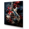 thumbnail image 2 of Designart "Patriot'S Palette: Military Guitar" Military Canvas Prints, 2 of 7