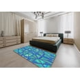 thumbnail image 4 of Ahgly Company Indoor Rectangle Patterned Turquoise Green Novelty Area Rugs, 7' x 9', 4 of 6