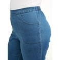 thumbnail image 6 of JMS Just My Size by Hanes Women's Plus Snap Hem Pull On Cropped Pants, 23" Inseam, Sizes 0X-4X, 6 of 6