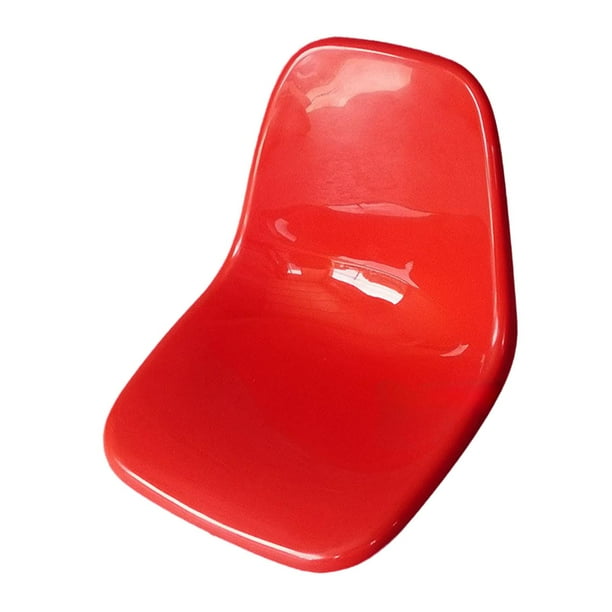 Silla con respaldo de plástico Kusrkot naranja, asiento de cubo de plástico fácil de instalar