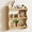 Wood, variant on HAIDAIYA Solid Wood Floating Shelves, 3 Tier Rustic Wall Mounted Wood Display Rack, Farmhouse Hanging Storage Wall Shelf for Bedroom Living Room, Wood