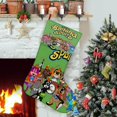 thumbnail image 1 of La Hora de Aventura de los Banana Splits Tema: Calcetines de Navidad, fino lino blanco para colgar en escaleras y chimenea, decoración navideña para el hogar, regalo de Navidad. 45cm × 32cm, 1 of 5