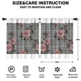 thumbnail image 2 of Blackout Kids Curtains,Pioneer Flower Childrens Insulated Curtains Set Of 2,Bedroom Essentials,Toddler Room Decor 52x63in(132x160cm), 2 of 4