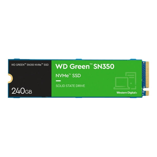 WD Green SN350 NVMe SSD WDS240G2G0C - SSD - 240 Go - interne - M.2 2280 -  PCIe 3.0 x4 (NVMe) 