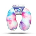 thumbnail image 4 of Cloudz Kids Super Soft N' Cuddly Animal Airplane Travel Neck Pillow! Keep Children Comfy and Supported with a Buddy while Traveling or just Resting at Home - Pink & Blue Fluffy Unicorn, 4 of 6