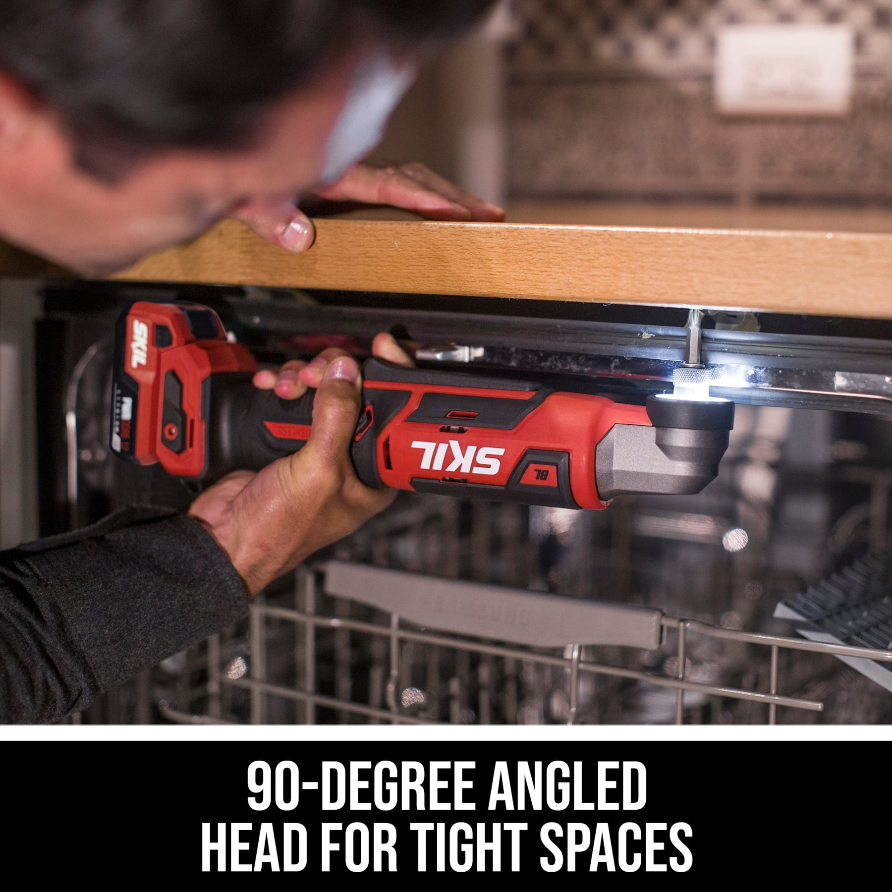 SKIL PWRCORE 12™ Brushless 12V Right Angle Impact Driver with 2.0Ah USB-C Battery and 20W PD Charger -RI5745A-11