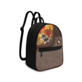 thumbnail image 2 of Eheartsgir Autumn Wolf Mini Backpack with Zipper Lightweight Small Backpack for Travel, Polyester Travel Shoulder Bags for Gym, 2 of 8