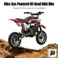 thumbnail image 3 of QEASET 39CC Dirt Bike, Gas Powered Mini Bike, Red, 3 of 9
