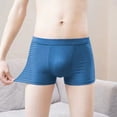 thumbnail image 4 of Ropa interior de seda de hielo para hombre, ropa interior tipo bóxer de modal convexo en U de malla para hombre, ropa interior de moda de verano para hombre, 4 of 6