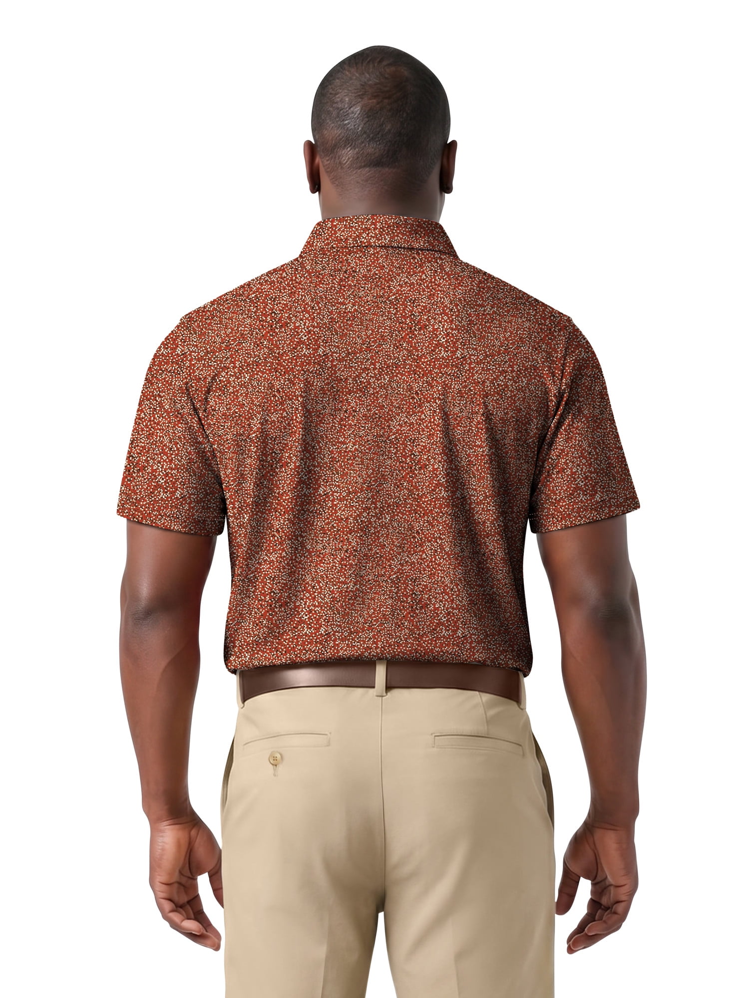 Ben Hogan Performance Men’s & Big Men's All-Over Micro-Confetti Short Sleeve Golf Polo Shirt, Sizes S-4XLT