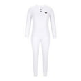 thumbnail image 4 of Wavsuf 2pcs Jogger Set Men Long Sweatsuits Sets for Mens Button Sweatshirt and Sweatpants White Size XL, 4 of 9