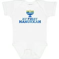 thumbnail image 3 of Inktastic My First Hanukkah with Menorah Boys or Girls Baby Bodysuit, 3 of 5