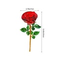 thumbnail image 3 of Luoshdecor Crystal Rose Flower with Stem,Glass Preserved Forever Rose Floral Gift for Women Wedding Valentine's Day, 3 of 6