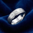thumbnail image 2 of Pompeii Hammered Diamond 6mm Wedding Band 10K White Gold (G/H,SI2-I1), 2 of 4