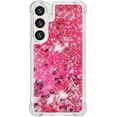thumbnail image 2 of Case for Samsung Galaxy S24 Case Glitter Liquid Cute Clear Phone Case Floating Quicksand Shockproof Protective Bumper Soft TPU Case for Samsung Galaxy S24 Love Pink YB, 2 of 14