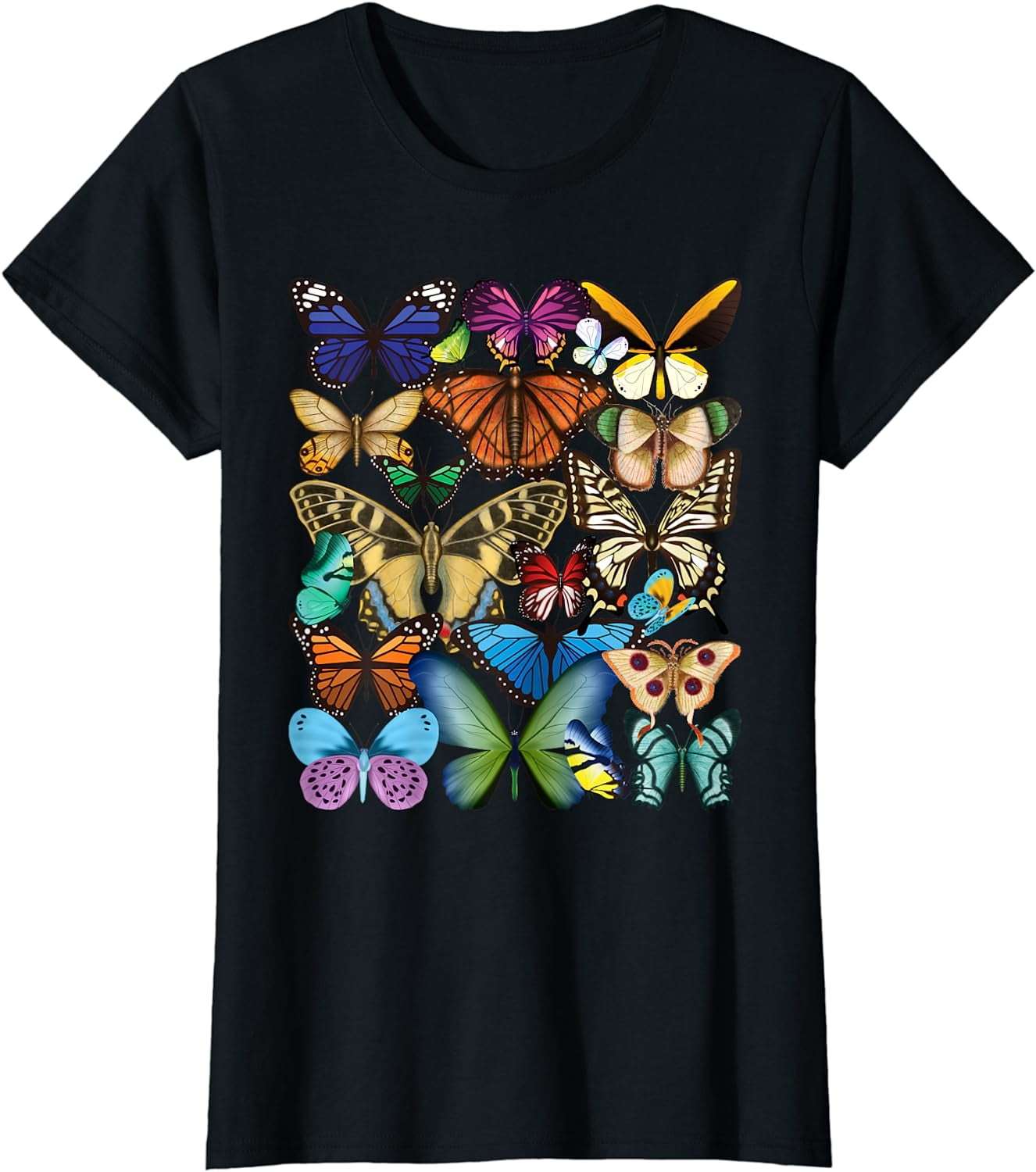 Butterfly Collection Monarch Butterfly Lover Butterflies T-Shirt ...