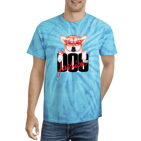 Corgi Fashion Dog Tie Dye Cyclone Men -Image by Shutterstock, Male Small