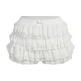 thumbnail image 1 of aidice Shorts for Women Summer Cute Bow Tie Lace Multi Layer Stacking Solid Color Loungewear Shorts, 1 of 5