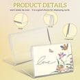 COOPHYA 40 Pcs Card Display Stand Transparent Acrylic Hold Signs for ...