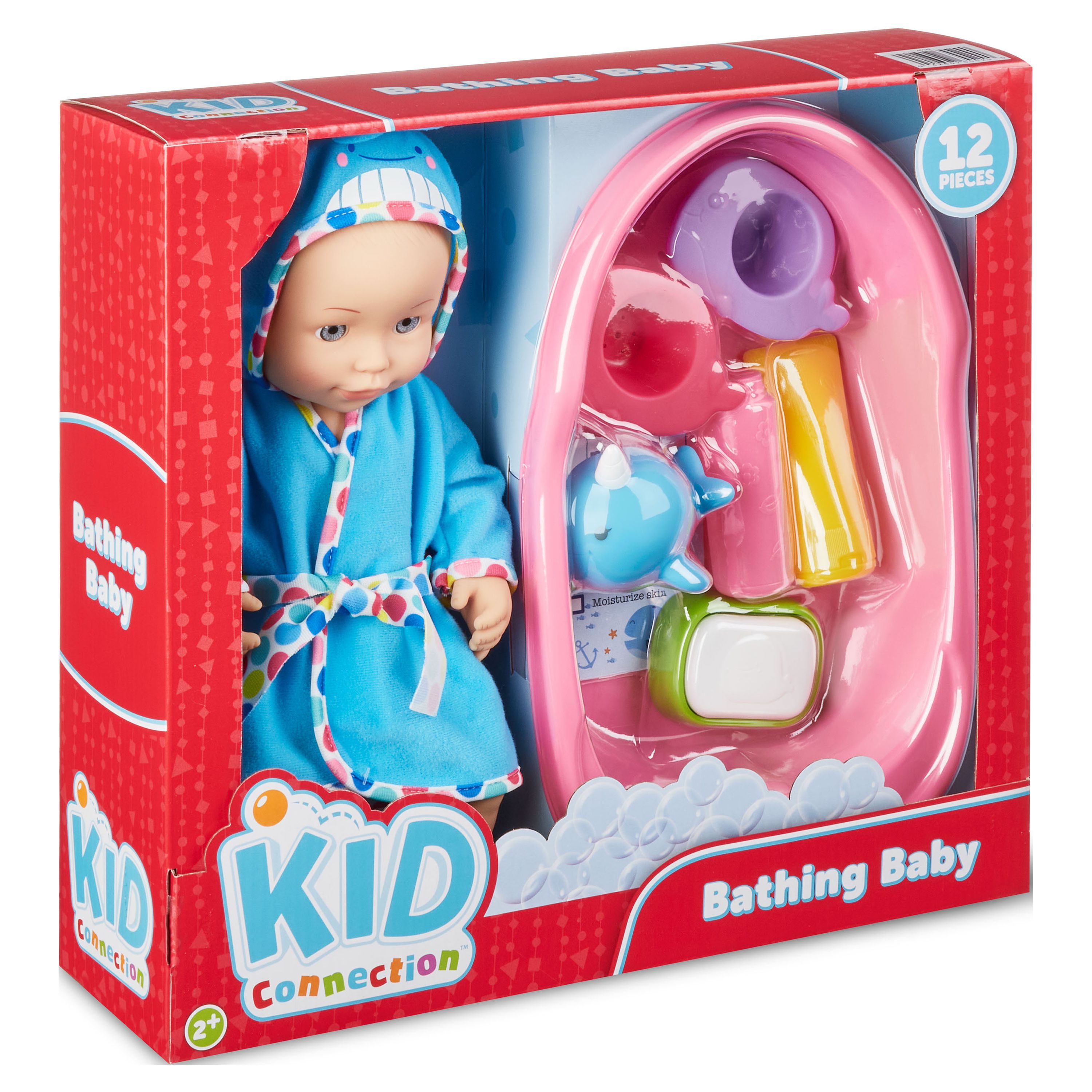 Kid Connection Bathing Baby Doll Play Set, Light Skin Tone - image 2 of 5