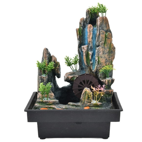 Desktop Fountain,Resin Desktop Fountain Indoor Desk Decorations Indoor Water Fountains Expertly Crafted