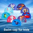 thumbnail image 1 of Swimming Hat Breathable High Elastic Quick-drying Ear Protection Cartoon Print Swim Pool Hat for Children, 1 of 7