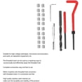 thumbnail image 4 of Yazoeia 25Pcs Thread Repair Kit M7 x 1, Kit Thread Inserts Stainless Steel Twisted Drill Wrench Threaded Insert Thread Repair Tool for Auto Parts CJC912-205629, 4 of 7