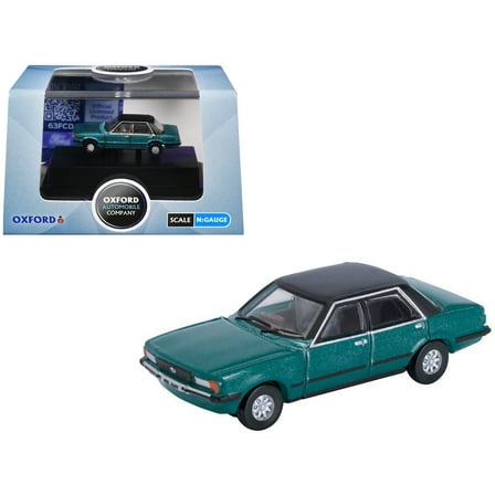Ford Cortina Mk5 RHD (Right Hand Drive) Cosmos Blue Metallic with Black Top 1/148 (N) Scale Diecast Model Car by Oxford Diecast