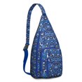 thumbnail image 1 of Universe Shoulder Backpack - Cosmic Star Field Pattern with Glow-in-the-Dark Details, Lightweight Anti-Theft Daypack, 1 of 4