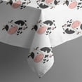 thumbnail image 5 of White Cow Flip Pattern Square Tablecloth,Waterproof Square Table Cover,Wipeable Spillproof Washable Table Cover for Home Kitchen Party Decor 52"x52"(132x132cm), 5 of 6