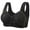 Black, variant on Women's Plus Size T-Shirt Bra - Push Up Comfort & Style for Every Body for Large Breast Front Closure