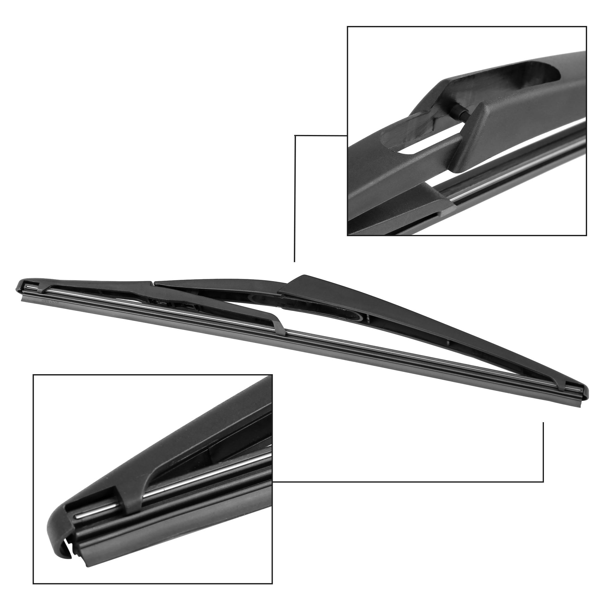 Unique Bargains 12" Car Rear Wiper Blade Arm Set for Honda Civic Hatchback 01- 05